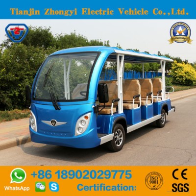 14 Passenger Battery Powered Classic Shuttle Electric Tourist Sightseeing Car with Ce Certificate & SGS