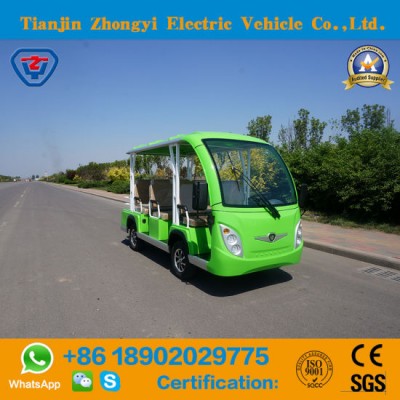 Battery Powered Classic Shuttle Electric Sightseeing Tourist Coach with High Quality