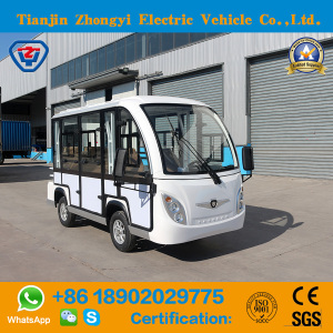 8 Seats Closed Factory Direct White Electric Sightseeing Car