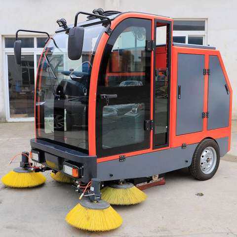 Electric Industrial Road Sweeper Road Cleaning Machine Sweeper Truck Street Sweeper